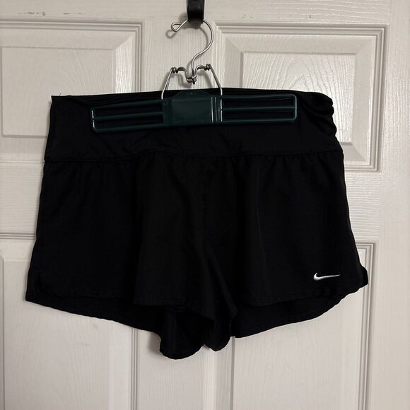 Nike Women's Solid Element Swim Boardshorts NESS9389-440 Black, Size L - Picture 1 of 11